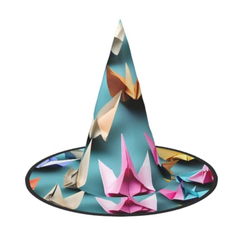 LLOTPQ Lot de 3 chapeaux de sorcière en papier origami pour