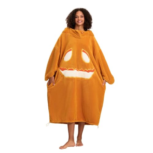 Combinaison Pyjama Femme Halloween Citrouille Pilou Pilou à