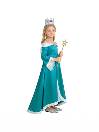 Delanhon Costume Rosalina pour enfants, filles, déguisement 