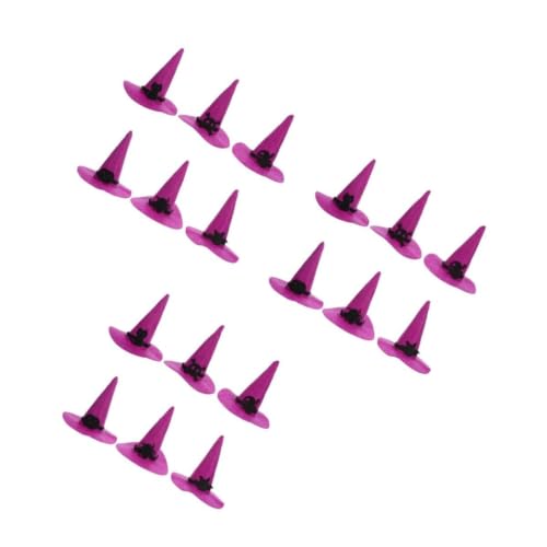 SEWACC 18 Pcs Chapeaux de Sorcière Dhalloween en Feutre Mini