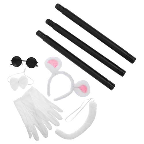 LALADEFIEE Serrage-Oreilles de Souris Blanc Lunettes de Sole