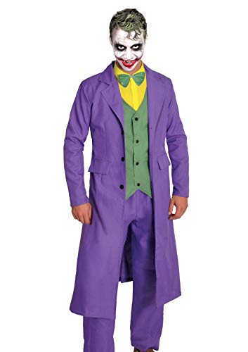 Déguisement Joker Arkham City Homme (Licence Officielle) - Taille M, Complet (Veste, Pantalon, Gilet)