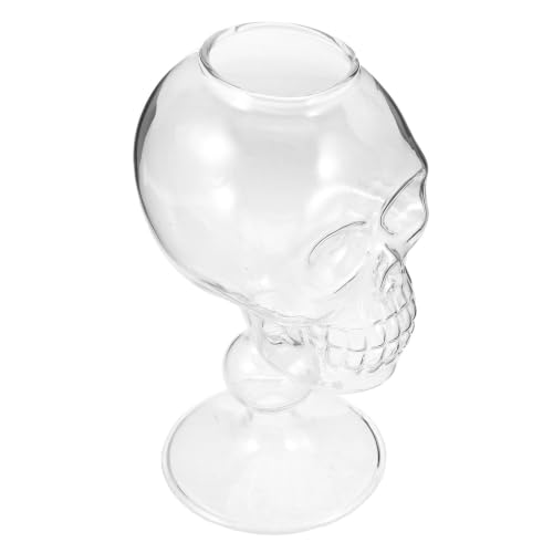 TEMPNAP Verre à Cocktail Crâne en Verre pour Fête Dhalloween