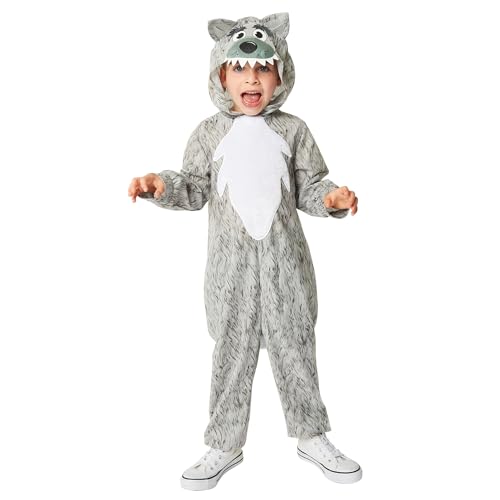 amscan Wolf Onesie, Jumpsuit & Hood