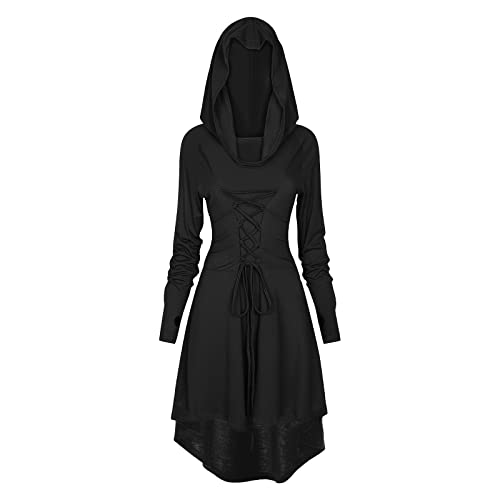 TSIRNK Robe Medievale Femme,Robe Vintage Renaissance Gothiqu