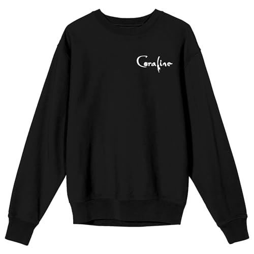 Bioworld Coraline Sweat-shirt à manches longues et col rond 