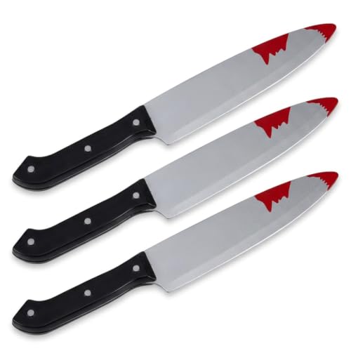 Lot 3 Couteaux Tueur Halloween