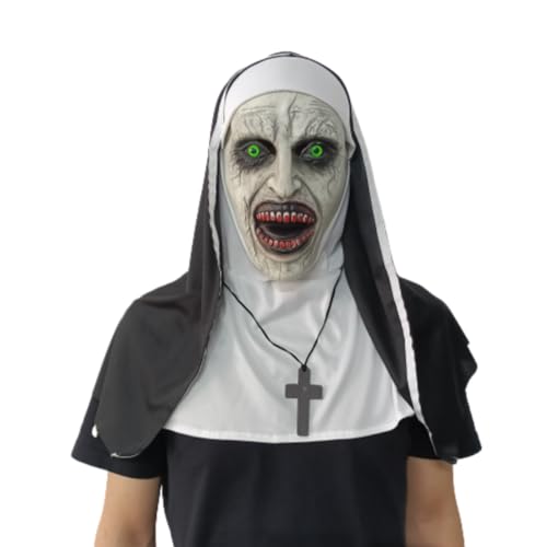 Masque Nonne Horreur Latex Réaliste