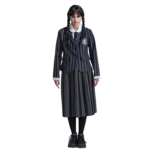 Chaks - Uniforme scolaire Wednesday Addams pour femmes, cost