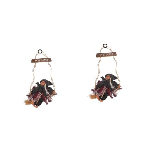 SXZHEMIBLE Lot de 2 pendentifs sorcière à Suspendre pour Hal