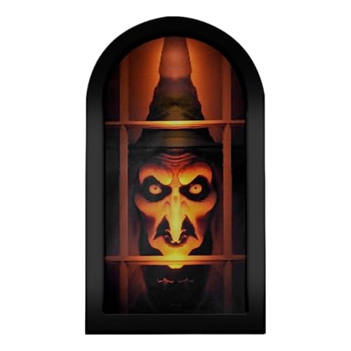 Miroir de sorcière hologramme dHalloween - Décoration murale