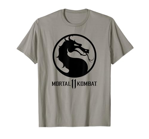 Mortal Kombat 11 Dragon Black Logo T-Shirt