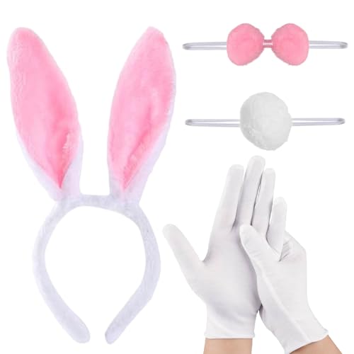 TGKEAIY 4 Pièces Ensemble Déguisement de Lapin, Costume de L