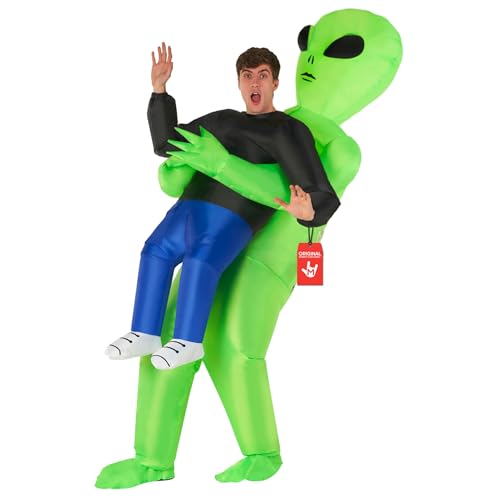 Déguisement Alien Gonflable Adulte Vert