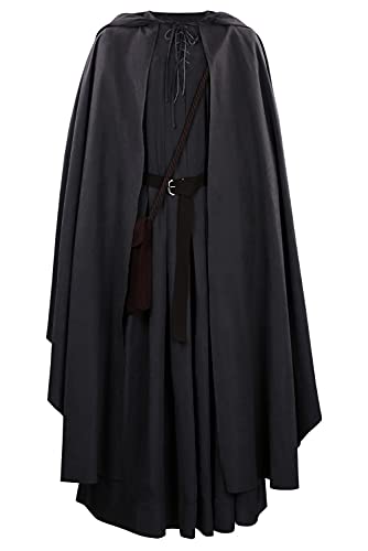 Waslary Gandalf Costume de magicien pour homme et adulte - R