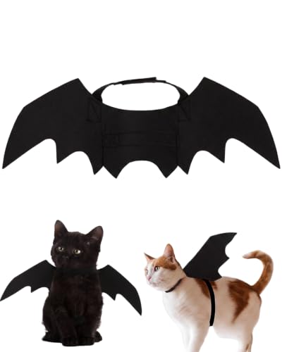 XALFST Costume Halloween Chat Noir, Déguisement pour Chat à 