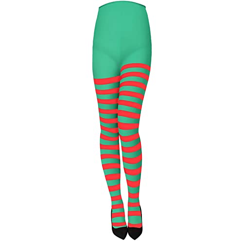 Collants Rayés Rouge Vert Halloween