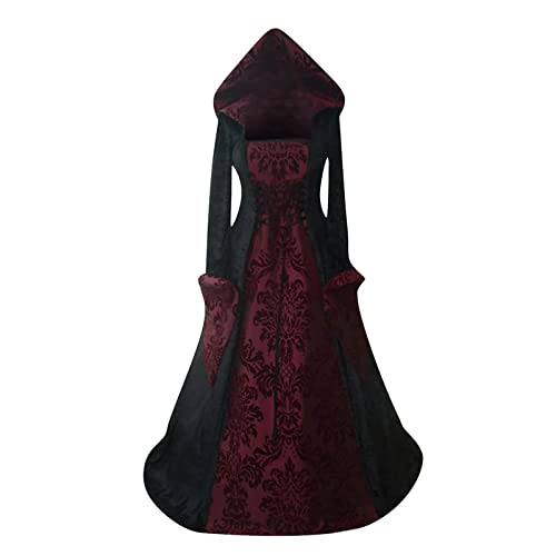 Robe Maléfique Rouge Halloween Femme