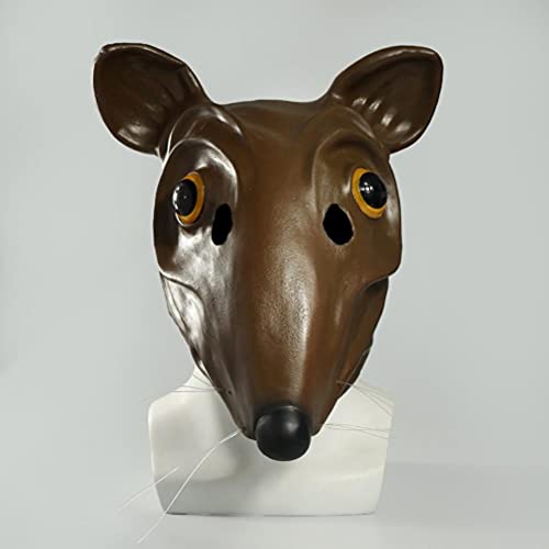 Rcniso Masque en Latex de Rat, Couvre-tête de Rat Léger, Amu
