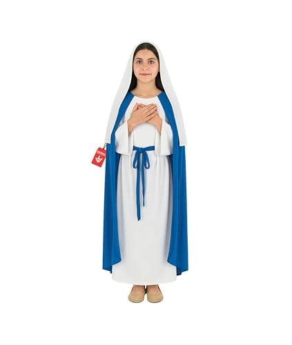 Déguisement Vierge Marie Enfant Bleu