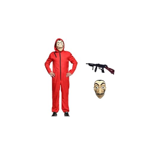 Anxicer Costume de carnaval, combinaison de voleur de banque