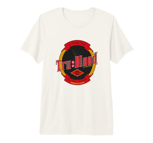 True Blood Vampire Série TV Tru Blood Orange Graphic T-Shirt