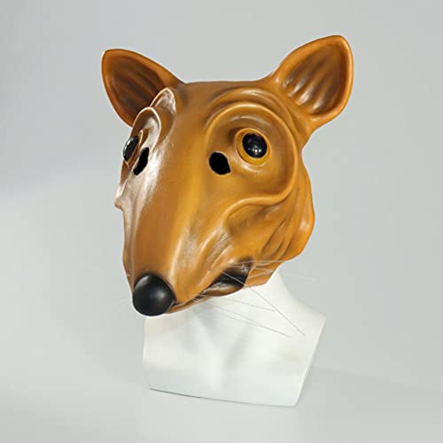 Ycauty Masque de rat en latex amusant pour fête dHalloween, 