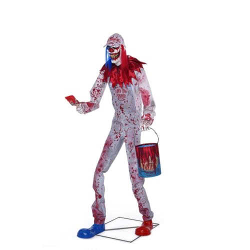 Clown Debout avec Socle Terrifiant, Clown Peintre