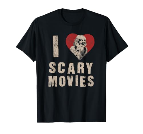 Scream I Heart Scary Movies Vintage Horror Movie T-Shirt
