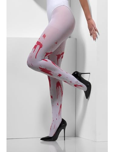 Collants Opaques Blanc Sang Halloween