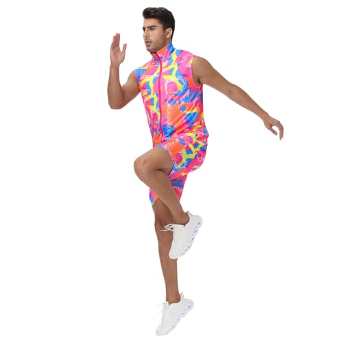 Tosjack Costume dentraînement années 80 pour homme, tenue an