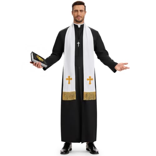 BuzzoXerex Deguisement Pretre, Deguisement Pretre Homme Adul