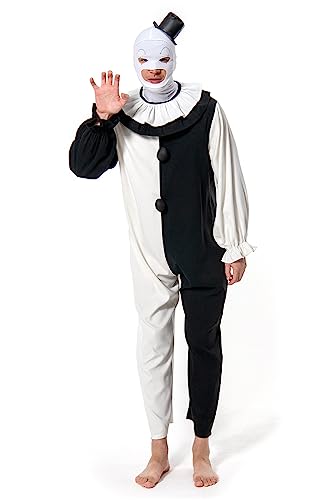 Noiclub Terrifier Clown Cosplay Costume Avec Chapeau et Horr