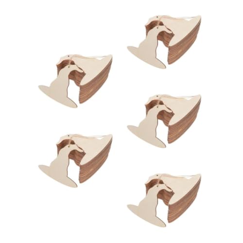 SEWACC 150 Pièces Mini Chapeaux de Sorcière en Bois avec Cor