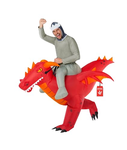 Costume Dragon Gonflable Adulte Rouge