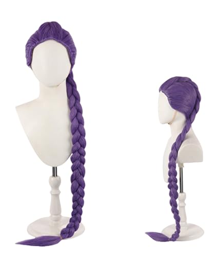 Perruque Cosplay Longue Tressée Lilas