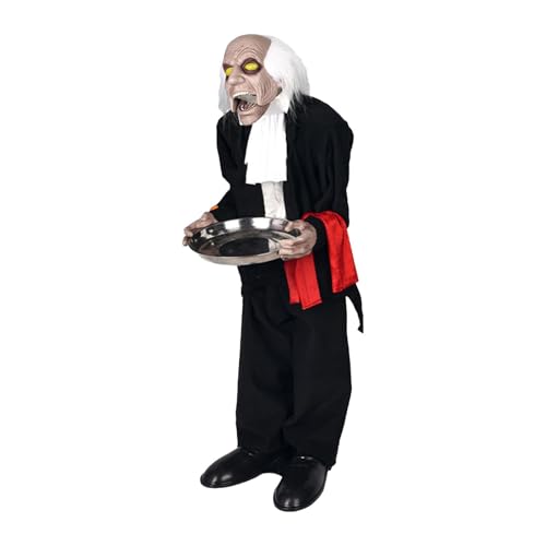 Woideklu Statue Majordome Horreur Halloween Figurine Ornemen