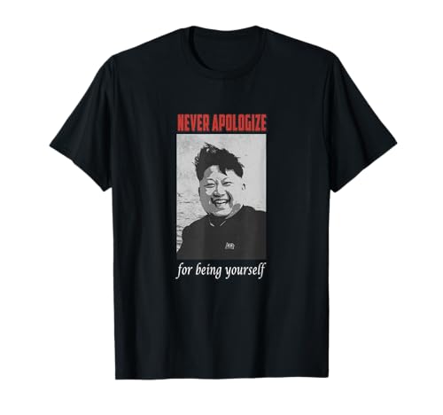 T-shirt Kim Jong Un Noir Classique
