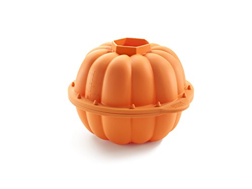 Lékué Moule à gâteau en silicone Citrouille orange