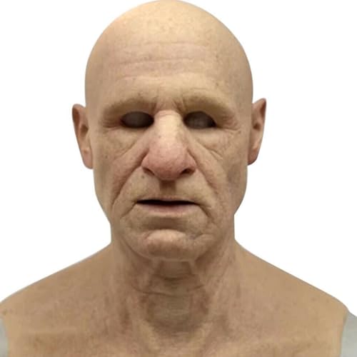 Swtgaah Masque dHalloween avec visage effrayant, masque réal