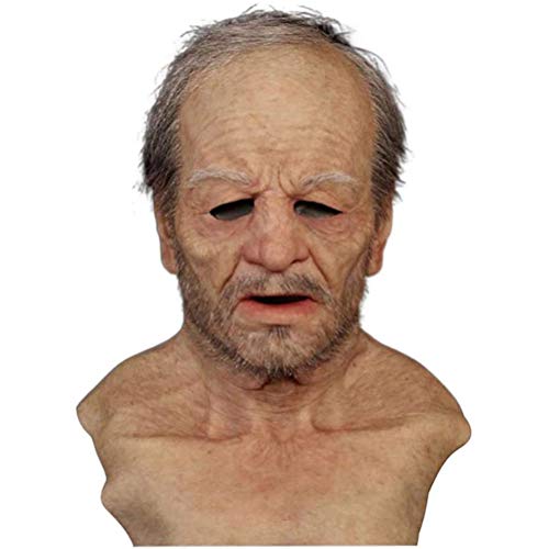 KENANLAN Chapeaux Sans-abris Vieux Hommes, Halloween, Latex,