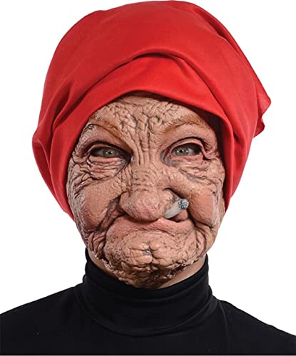 Baobiutin Masque de vieil homme, masque réaliste en latex de