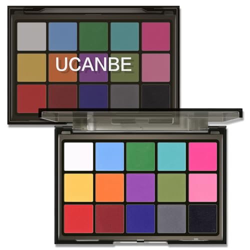 UCANBE Halloween Maquillage Vibrants Fard a Paupiere Palette