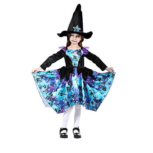 Sincere Party Halloween sorcière costume filles, de luxe ble