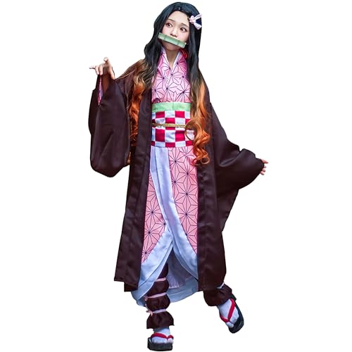 Satdflie Demon Slayer cosplay costume kimono robe costume av