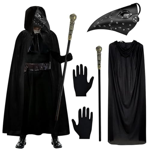 Masque Peste Steampunk Halloween Noir