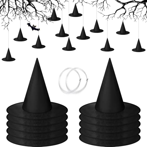 SATINIOR Chapeaux de Sorcière de Costume dHalloween Chapeau 