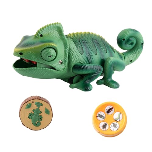 JOINPAYA Lézard Électrique Télécommandé Vert, Jouet Électron