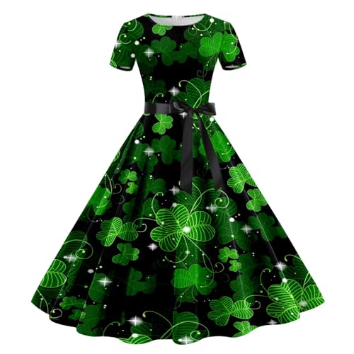 Costume de léprechaun irlandais pour femme avec trèfle porte