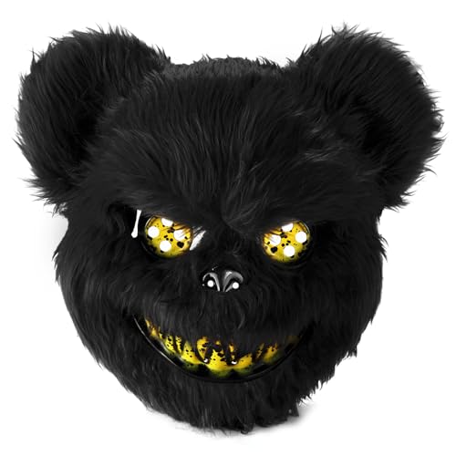 UNOLIGA Masque Effrayant dHalloween Masque dOurs, Masqué dAn